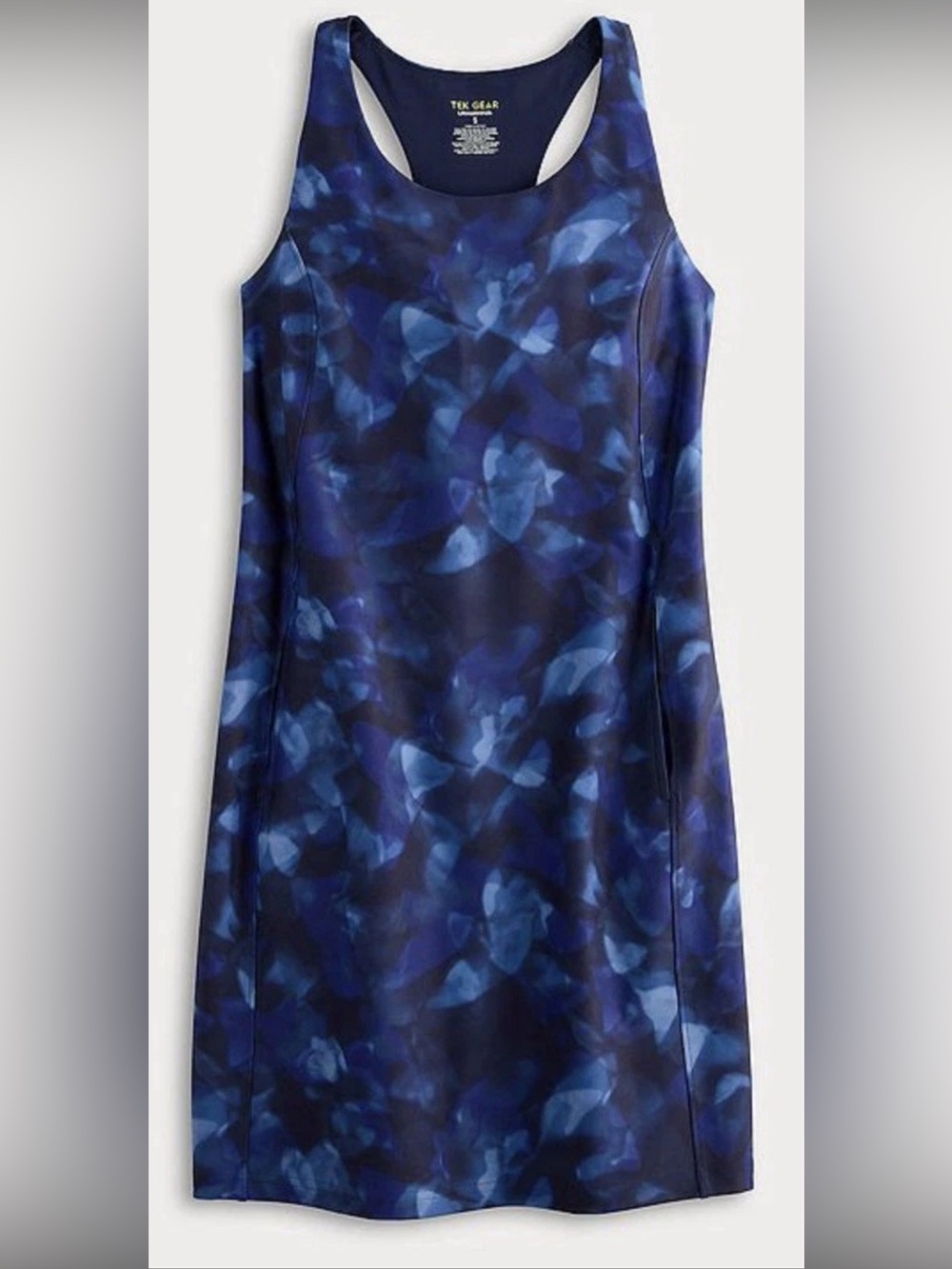 tek gear Navy and Royal Blue Patterned Athletic Dress